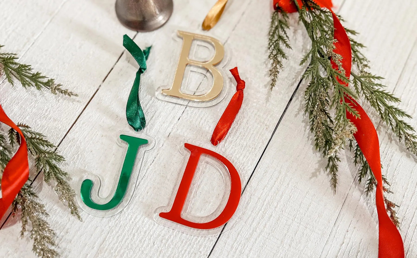 Initial Stocking or Gift Tag