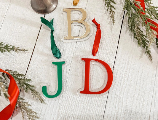 Initial Stocking or Gift Tag