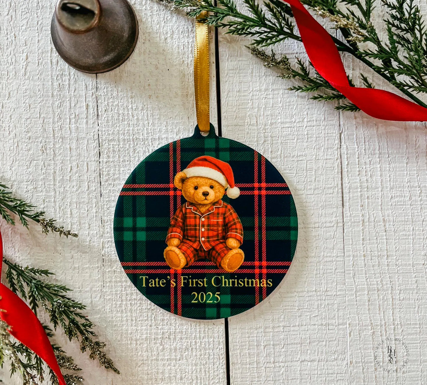 First Christmas Vintage Bear Ornament