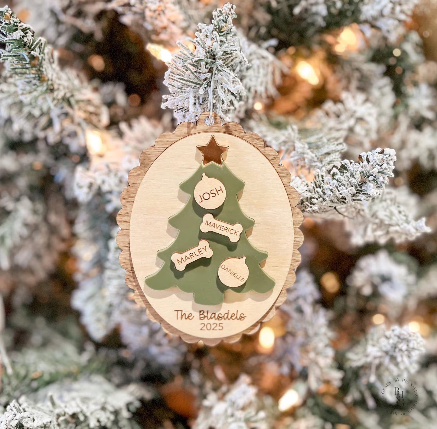 Family Christmas Tree Ornament