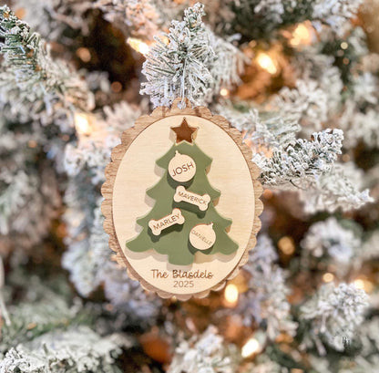 Family Christmas Tree Ornament