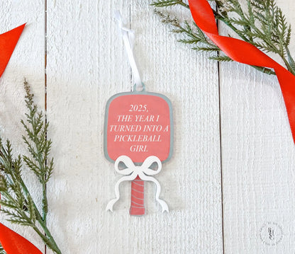 Pickleball Christmas Ornament
