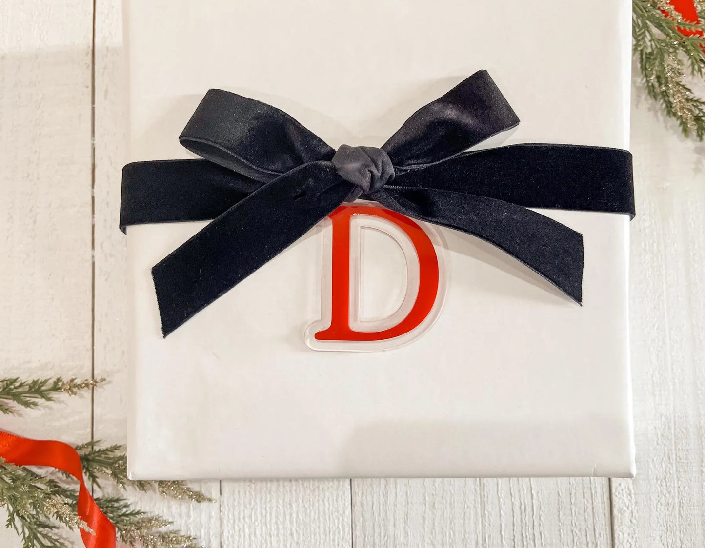 Initial Stocking or Gift Tag