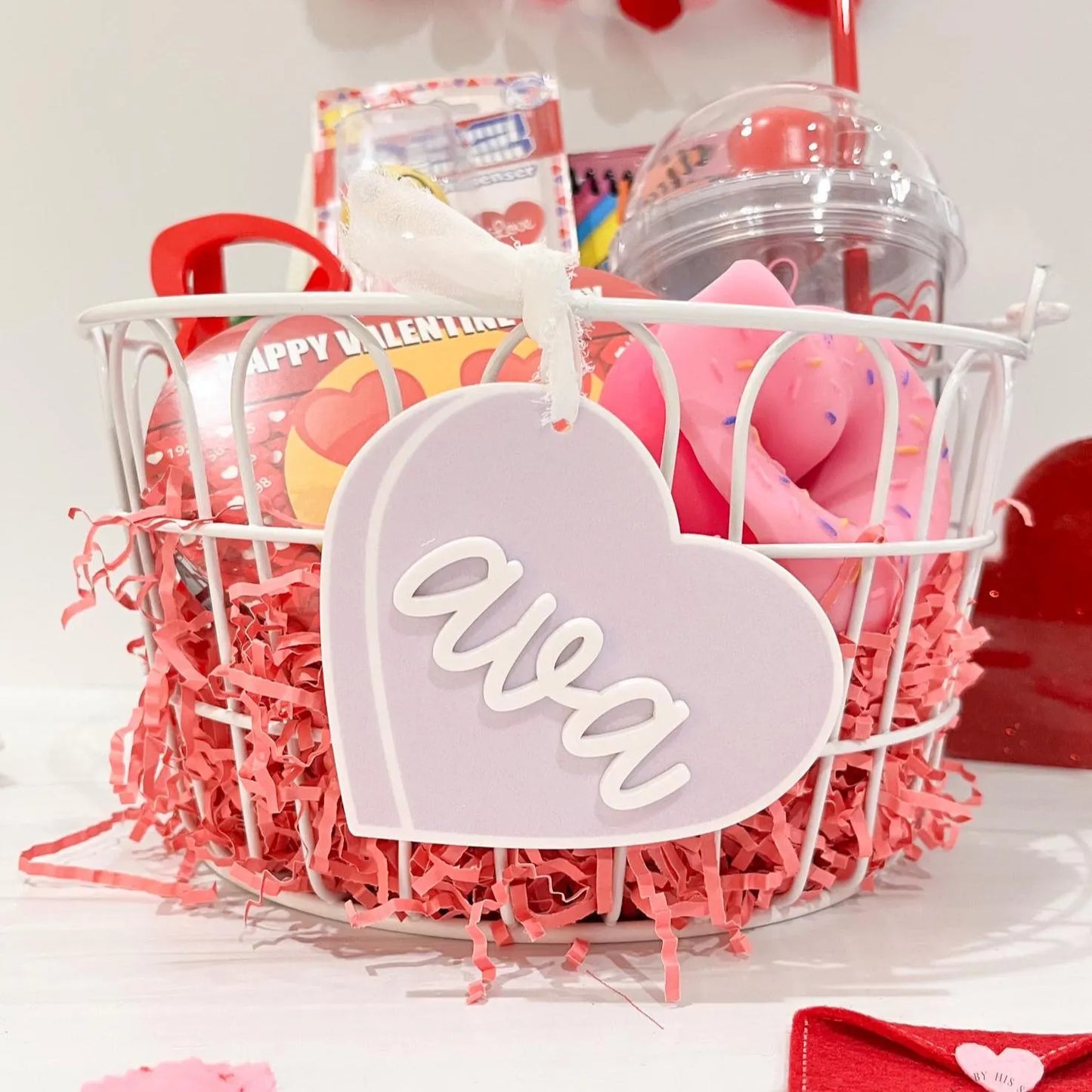 Personalized Conversation Heart Valentine’s Day Tag