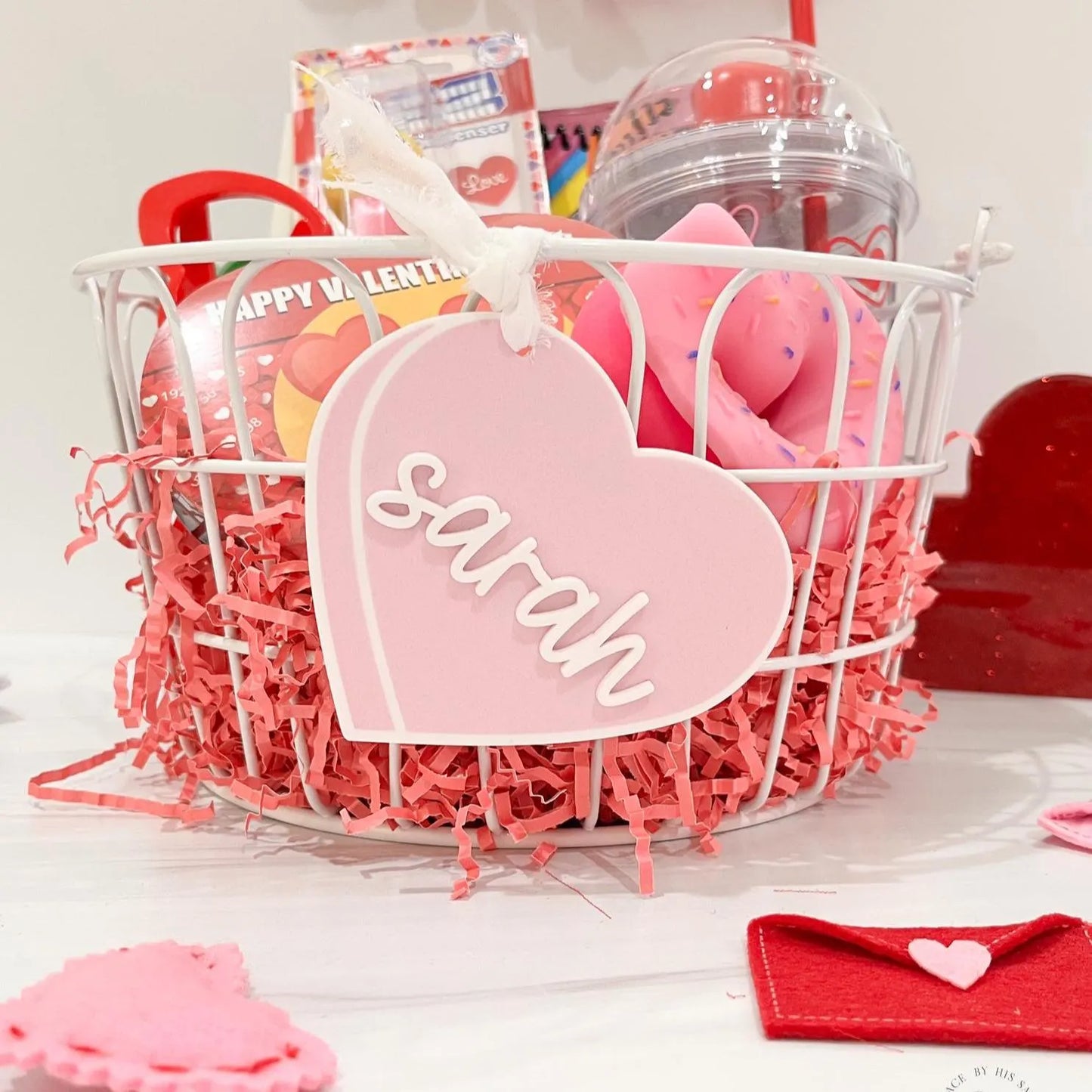 Personalized Conversation Heart Valentine’s Day Tag