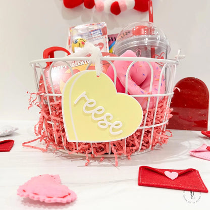 Personalized Conversation Heart Valentine’s Day Tag