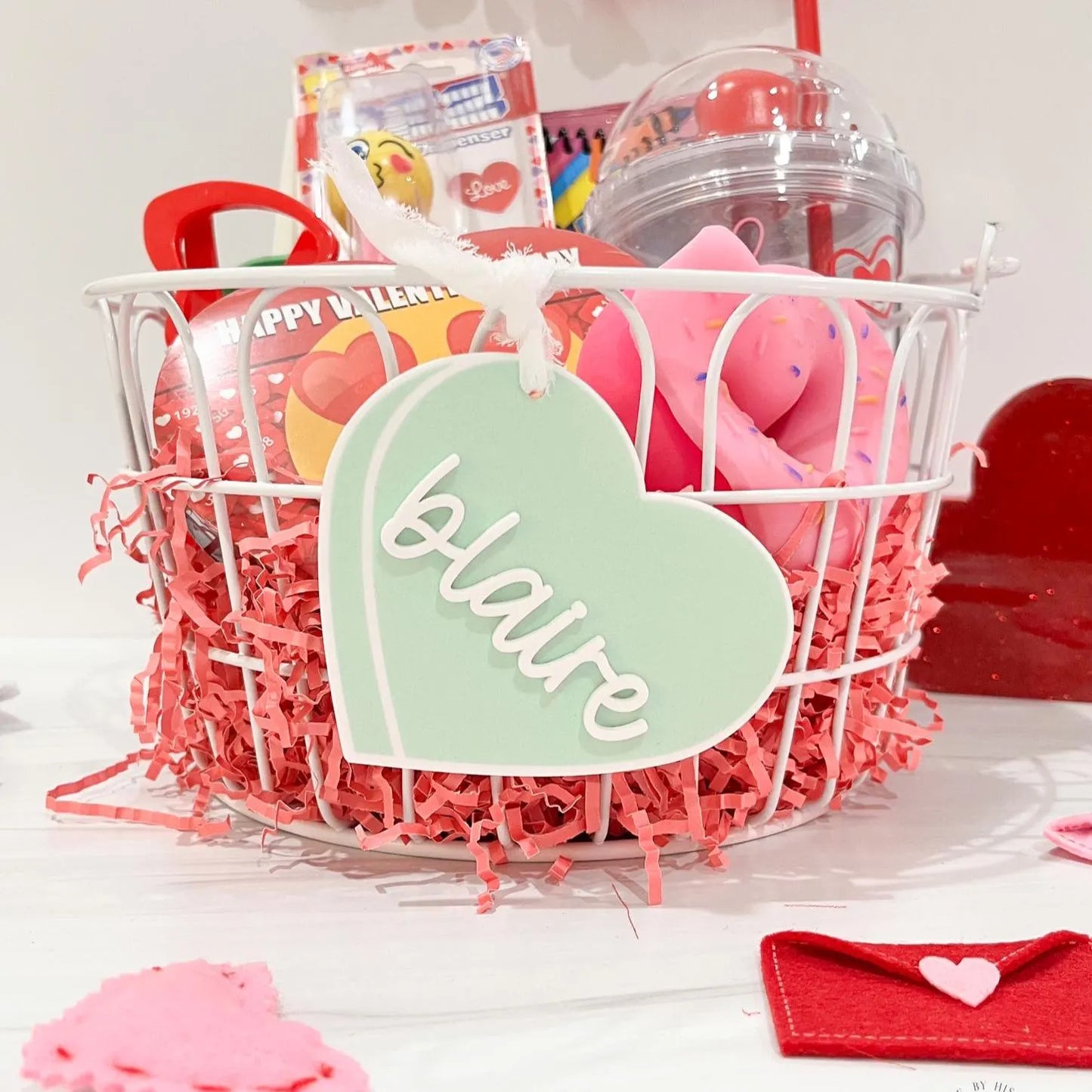 Personalized Conversation Heart Valentine’s Day Tag