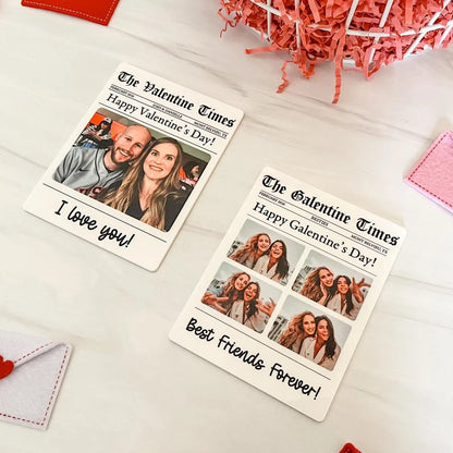 Personalized Newspaper Valentine's Day Magnet