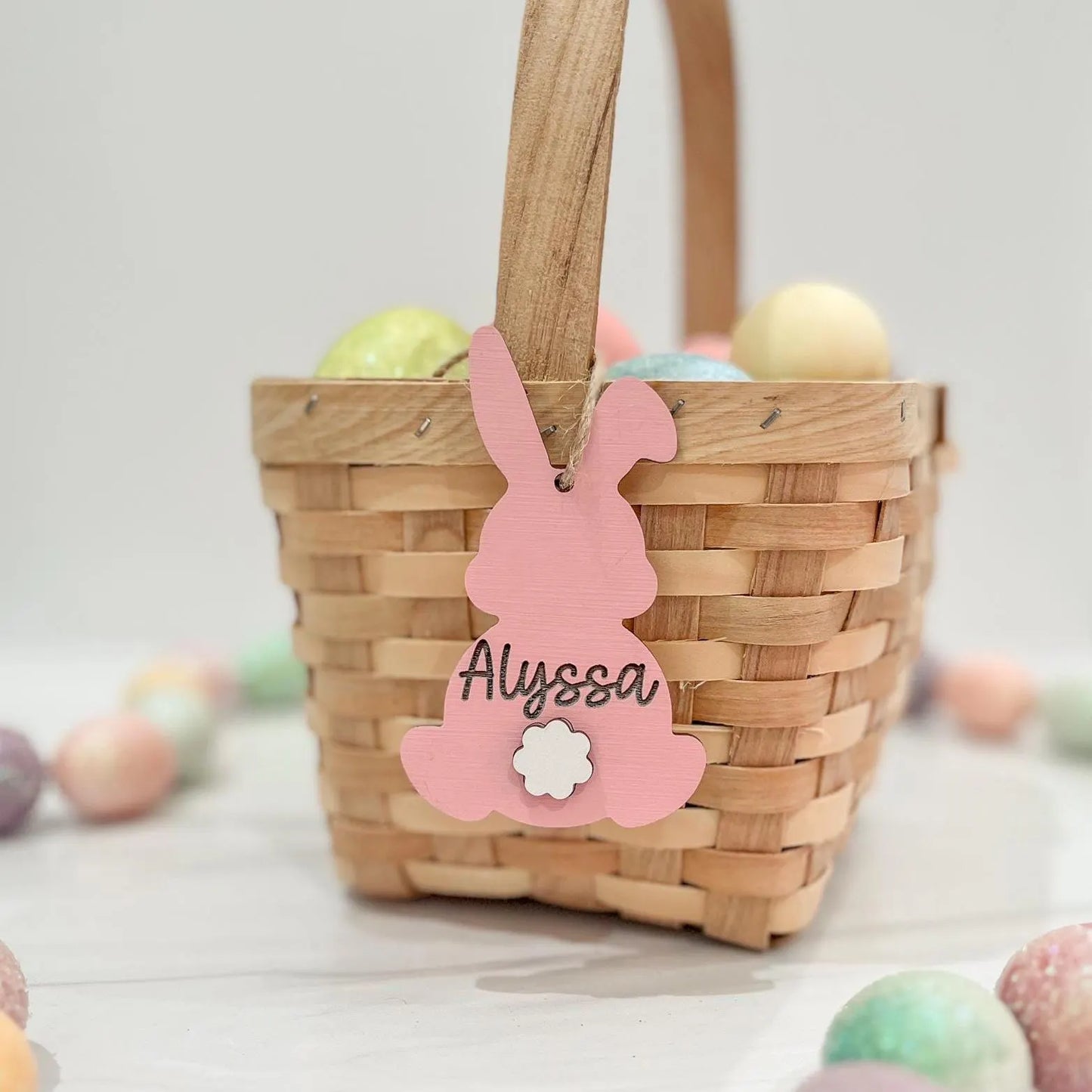Cotton Tail Easter Bunny Tag