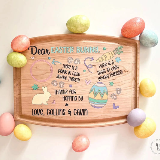 Double-Sided Easter and Christmas Serving Board
