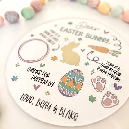 Treats for The Easter Bunny Serving Board