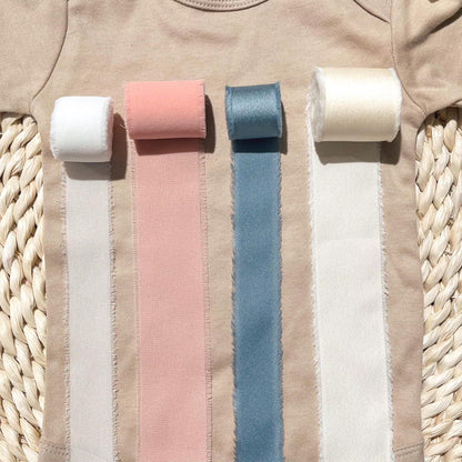 Baby Girl Announcement Signs with Ribbon