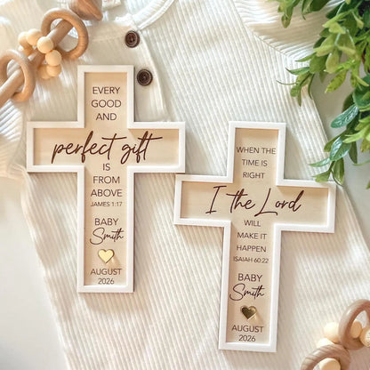 Religious Pregnancy Announcement Cross