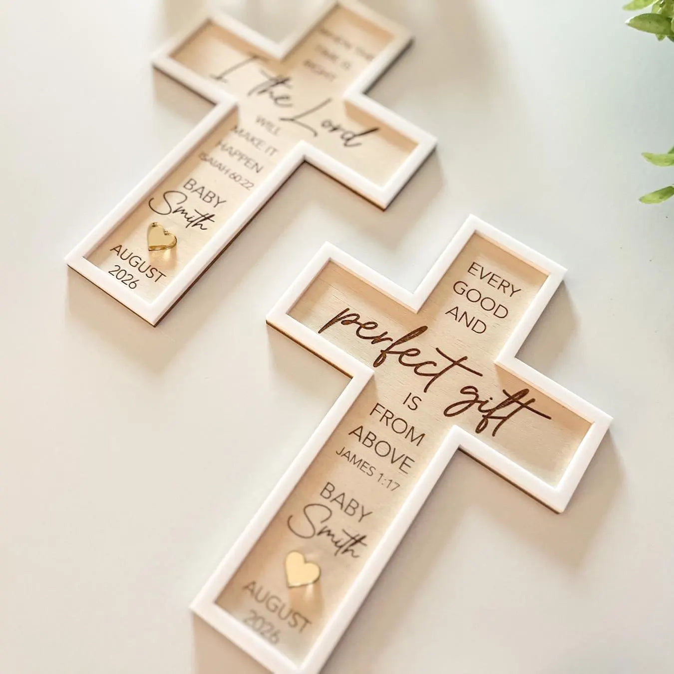Religious Pregnancy Announcement Cross