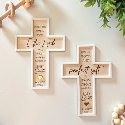Religious Pregnancy Announcement Cross