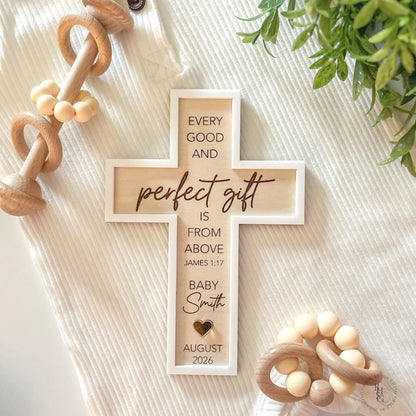 Religious Pregnancy Announcement Cross