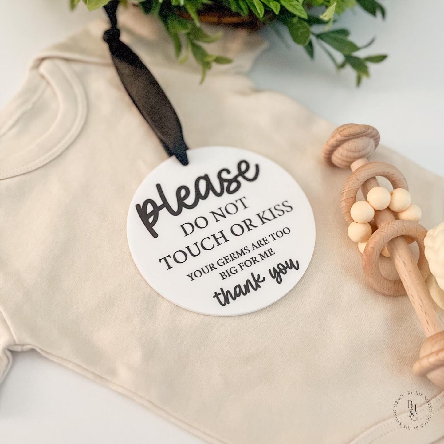 Please Do Not Touch Germ Sign