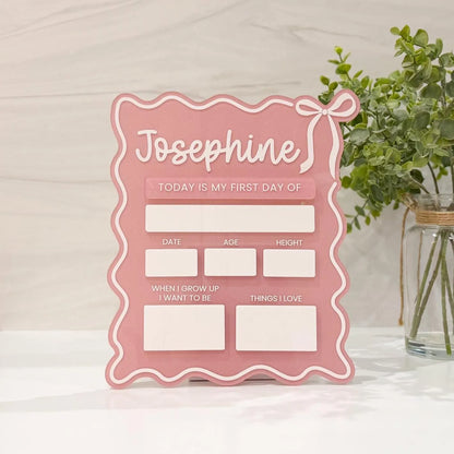 Personalized First & Last Day School Sign
