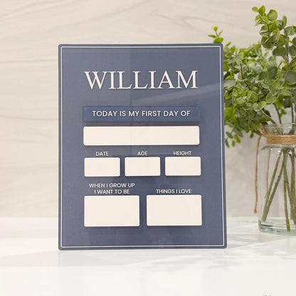 Personalized First & Last Day School Sign