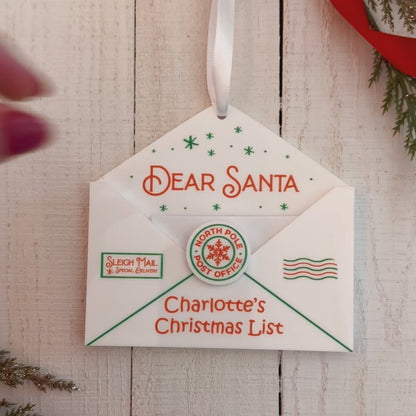 Letter to Santa Ornament