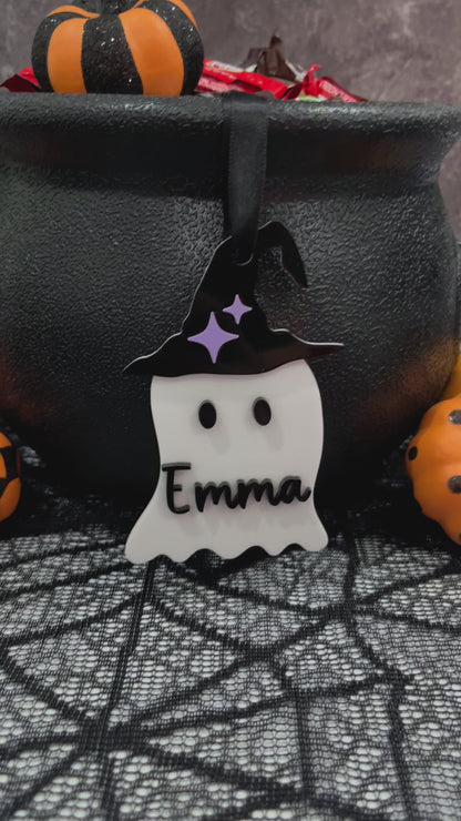 Halloween Ghost Name Tag