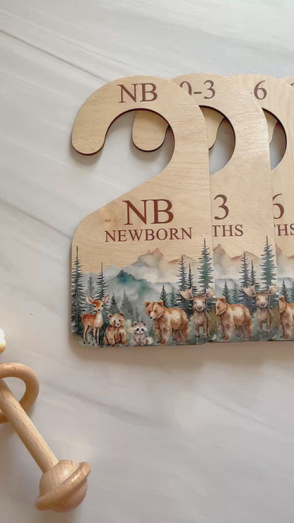 Woodland Theme Baby Closet Dividers